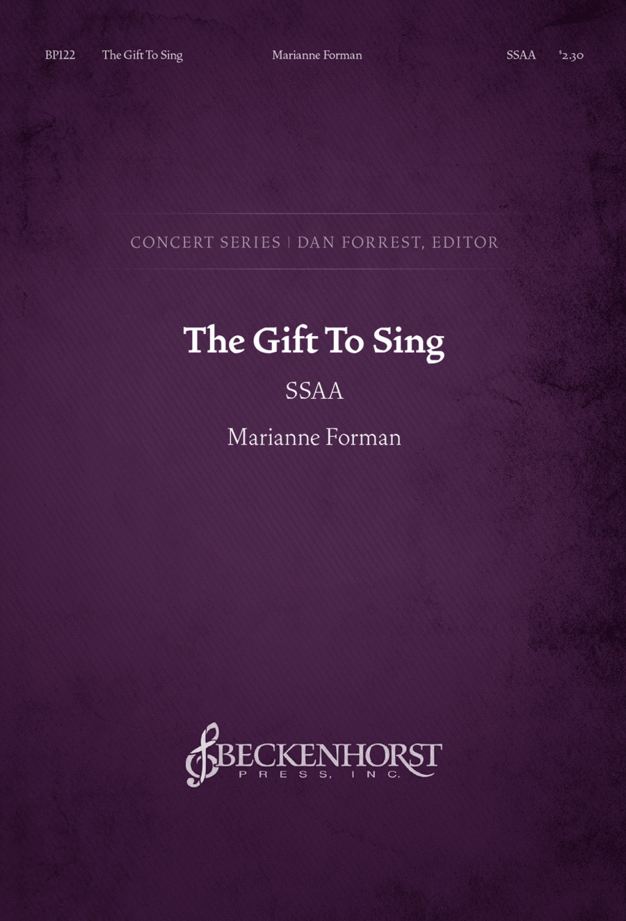 The Gift To Sing (SSAA)