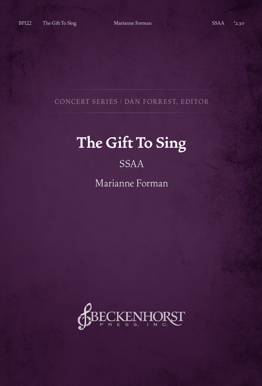 The Gift To Sing (SSAA) SSAA scores gallery preview page 1