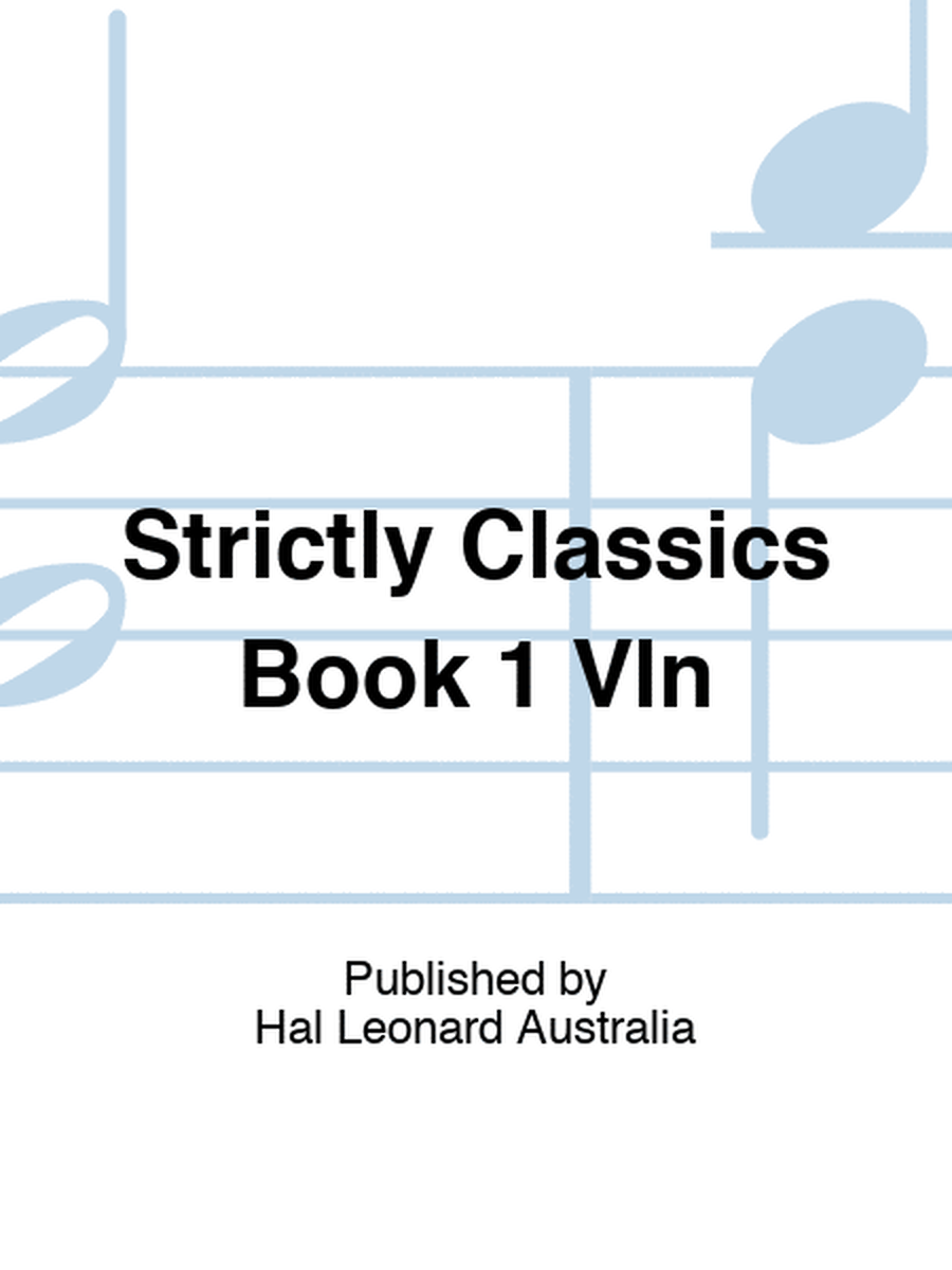 Strictly Classics Book 1 Vln