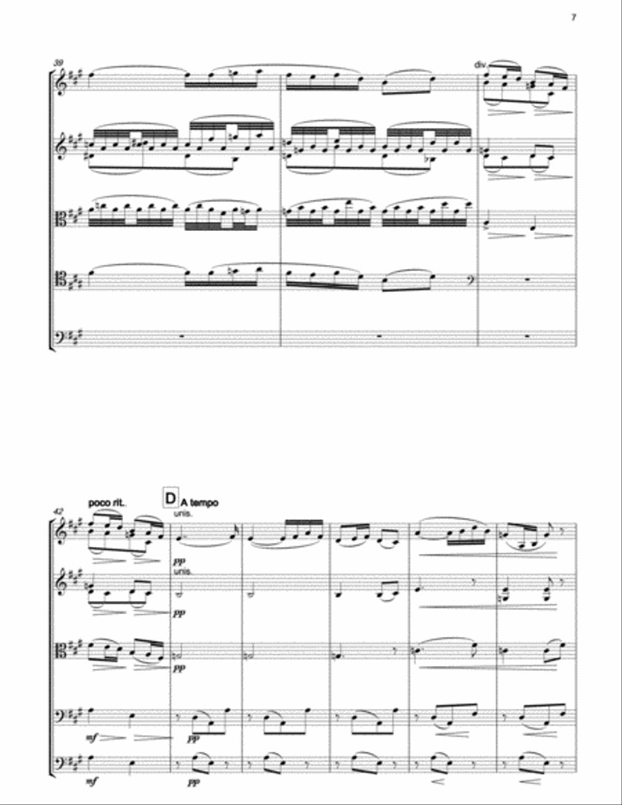 RAVEL Sonatine (1st movement) fro string orchestra String Orchestra scores gallery preview page 6