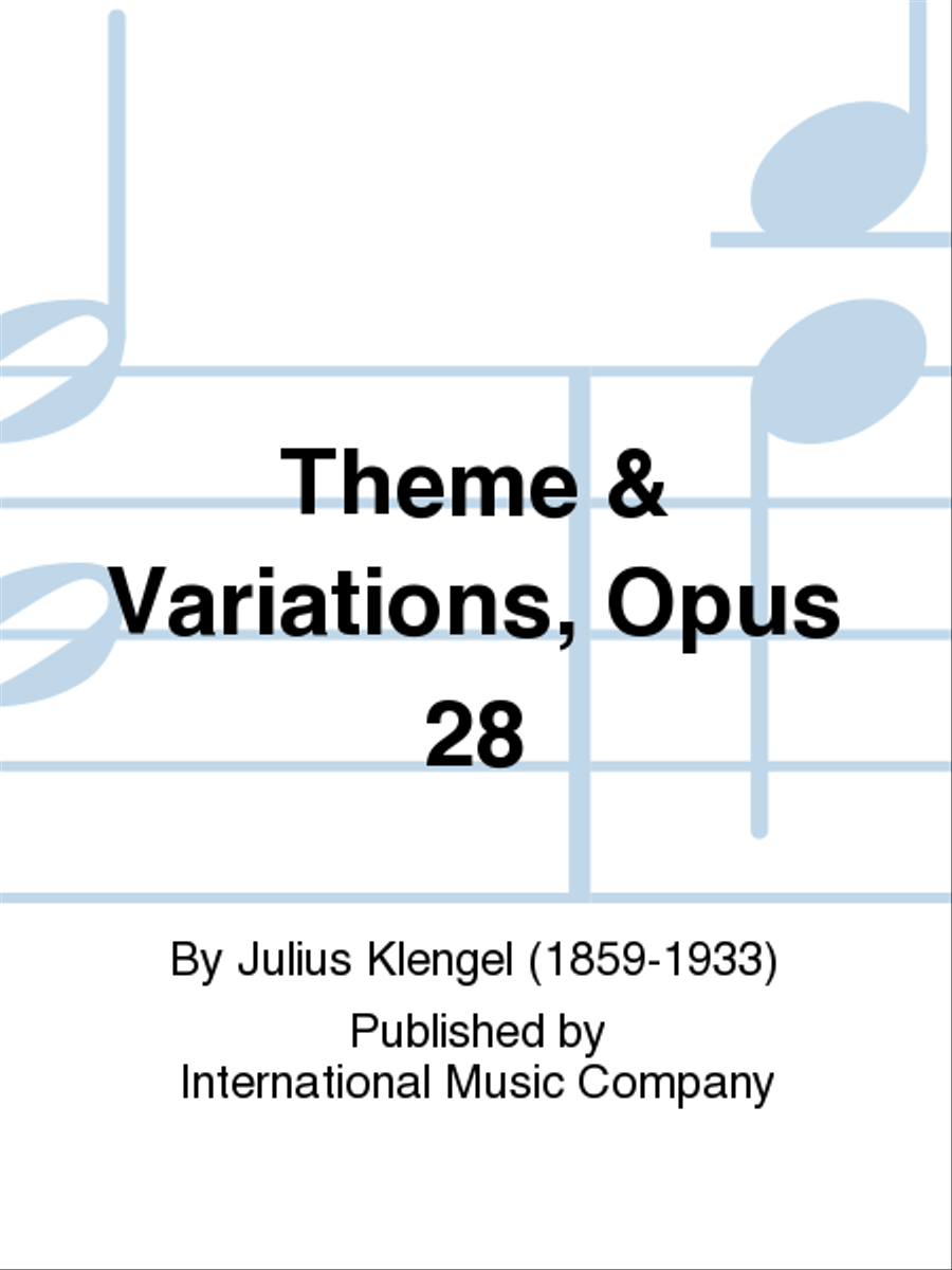 Theme & Variations, Opus 28 Cello scores gallery preview page 1