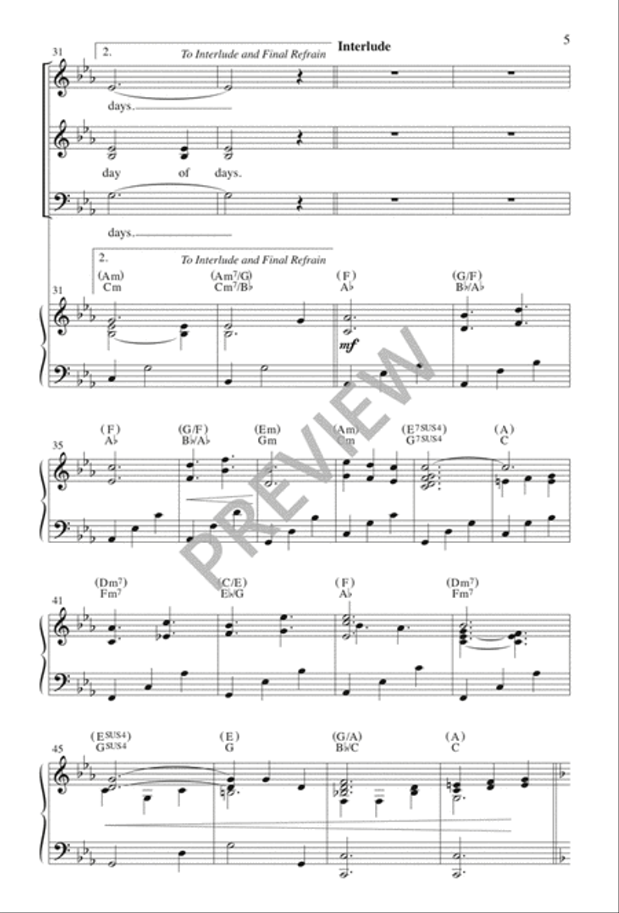 Into the Quiet 4-Part scores gallery preview page 5