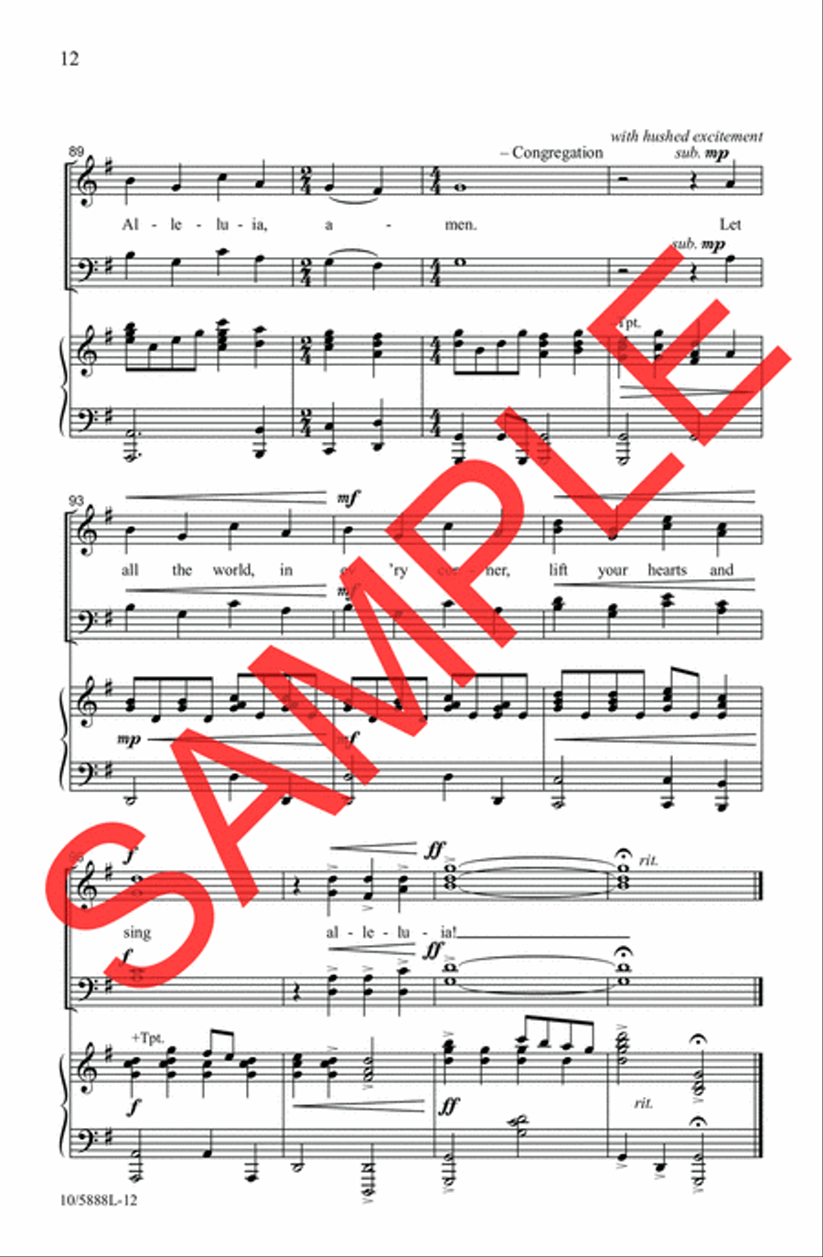 Let All the World Praise Him Choir scores gallery preview page 9