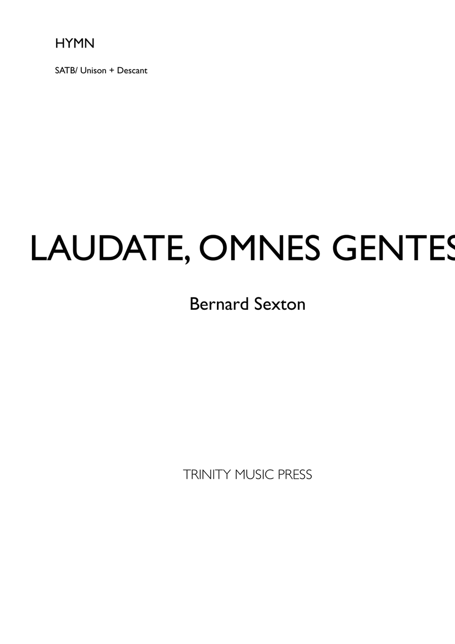 Laudate Omnes Gentes 4-Part scores gallery preview page 1