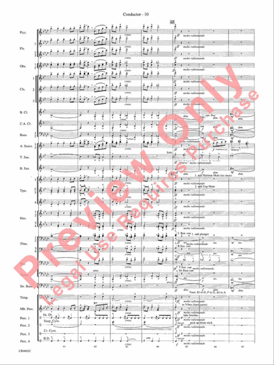 Porgy and Bess Concert Band scores gallery preview page 12