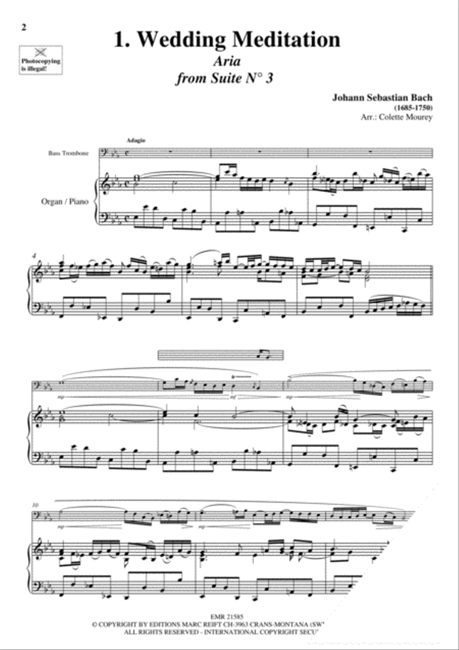 20 Greatest Wedding Solos Trombone scores gallery preview page 3