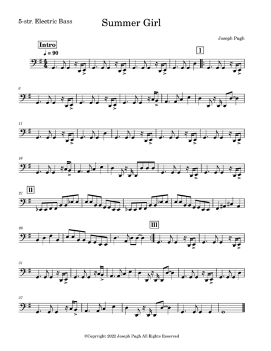 Summer Girl (Flute Solo) Summer Girl (Flute Solo) Small Ensemble scores gallery preview page 4