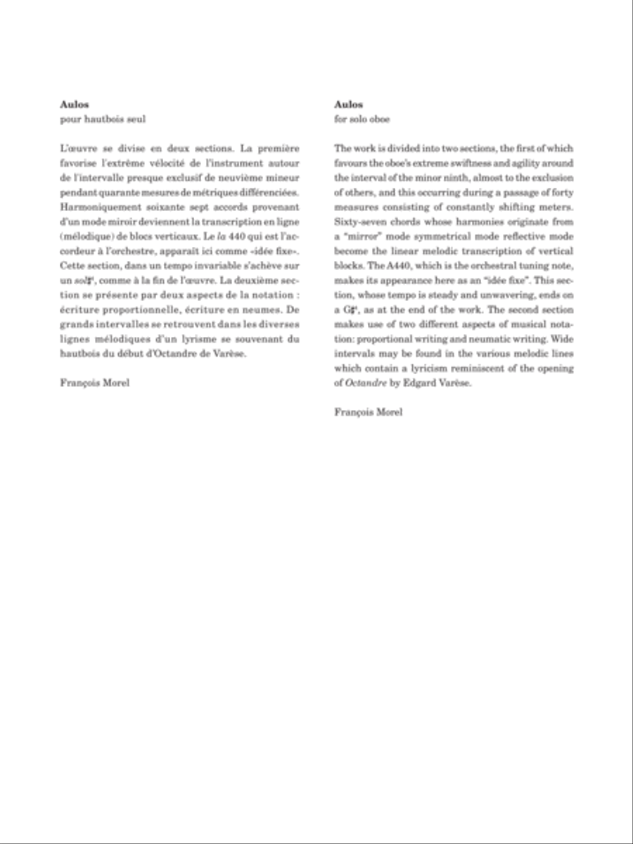 Aulos Oboe Solo scores gallery preview page 3