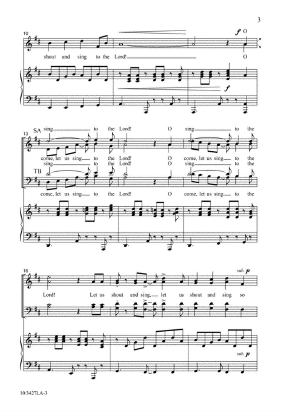 O Come, Let Us Sing! 4-Part scores gallery preview page 3