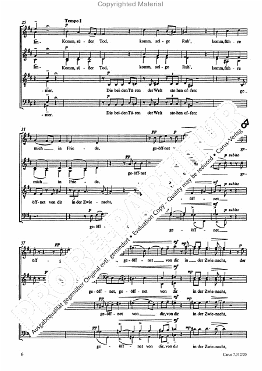 Variation mit Celan-Gedichten III 4-Part scores gallery preview page 7