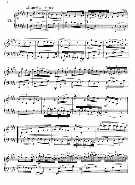 J.S Bach - Invention 6 in E Major, BWV 777( Original Version) image number null