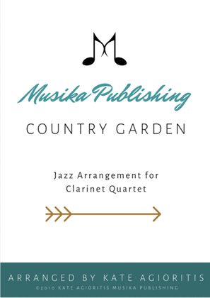 Book cover for Country Garden - Jazz Arrangement - For Clarinet Quartet