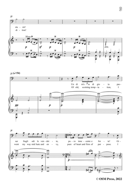 Giordano-Nemico della patria?,in a minor,from Andrea Chénier,for Voice and Piano