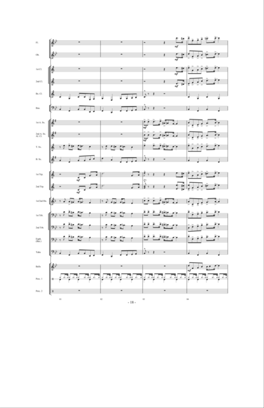 Camp Meetin' Concert Band scores gallery preview page 17