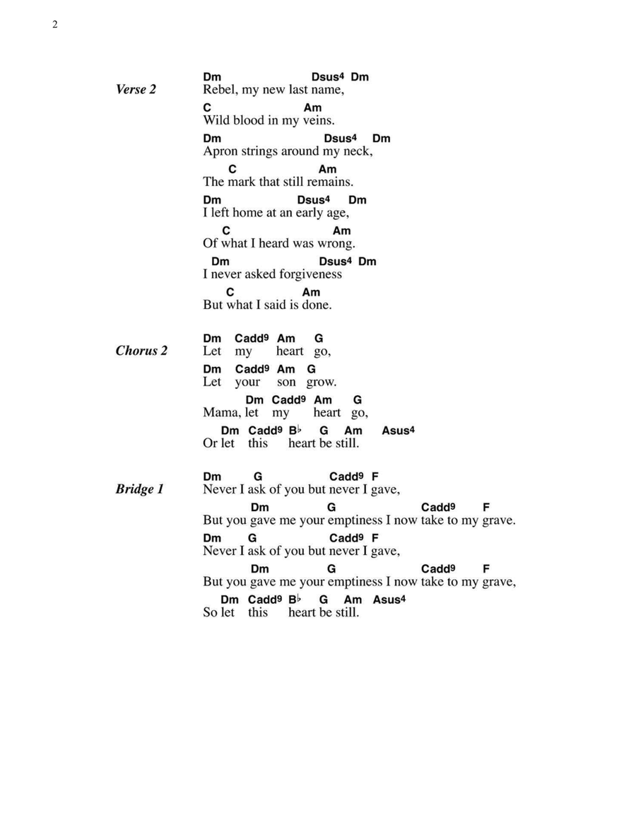 Mama Said Electric Guitar scores gallery preview page 2