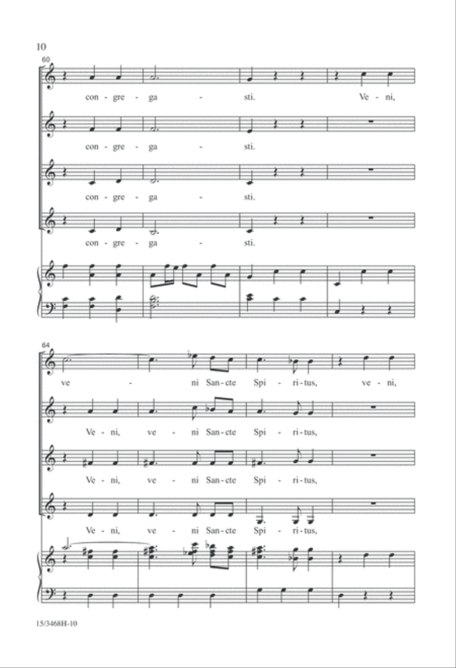 Veni Sancte Spiritus Veni Sancte Spiritus SSAA scores gallery preview page 10