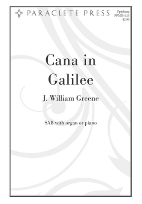 Book cover for Cana in Galilee: A Carol of the First Miracle