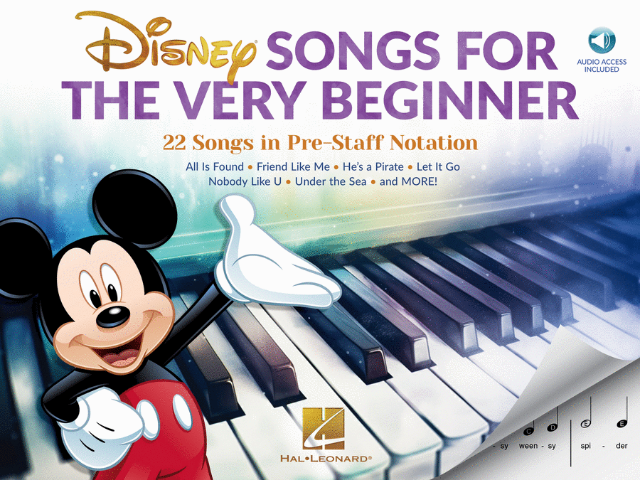 Disney Songs for the Very Beginner Easy Piano scores gallery preview page 1