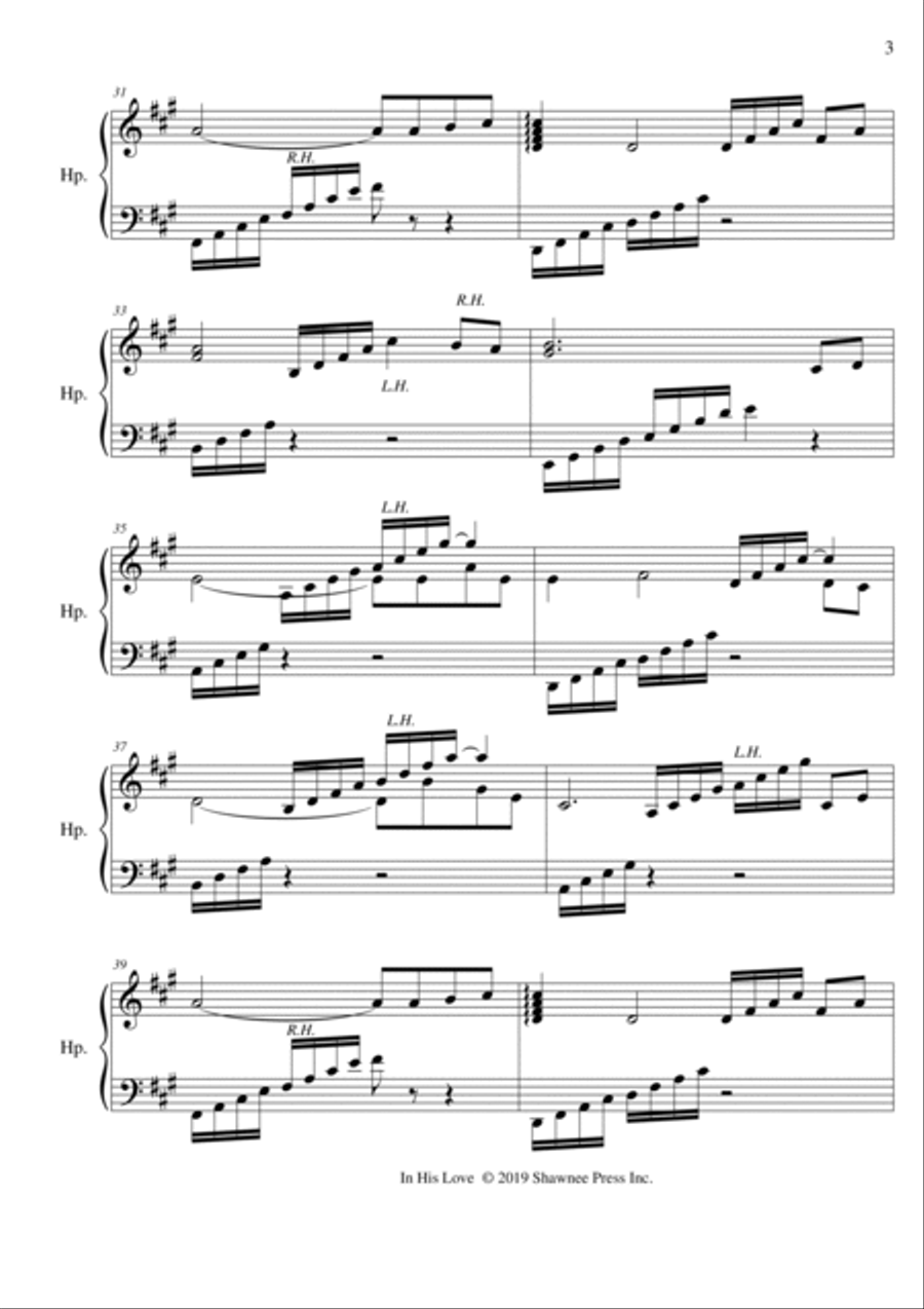 In His Love In His Love Celtic Harp scores gallery preview page 3