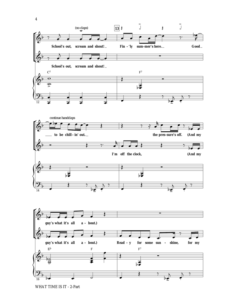 What Time Is It 2-Part scores gallery preview page 3