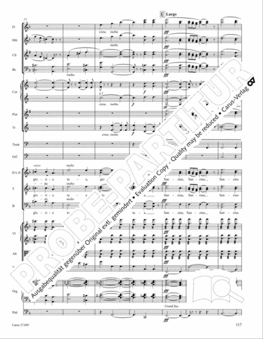 Messe solennelle de sainte Cecile STB scores gallery preview page 130