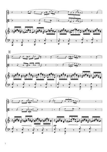 "Ave Maria" (Cdur) Piano trio / Violin & Viola