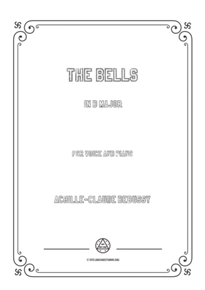 Book cover for Debussy-The Bells in D Major,for voice and piano