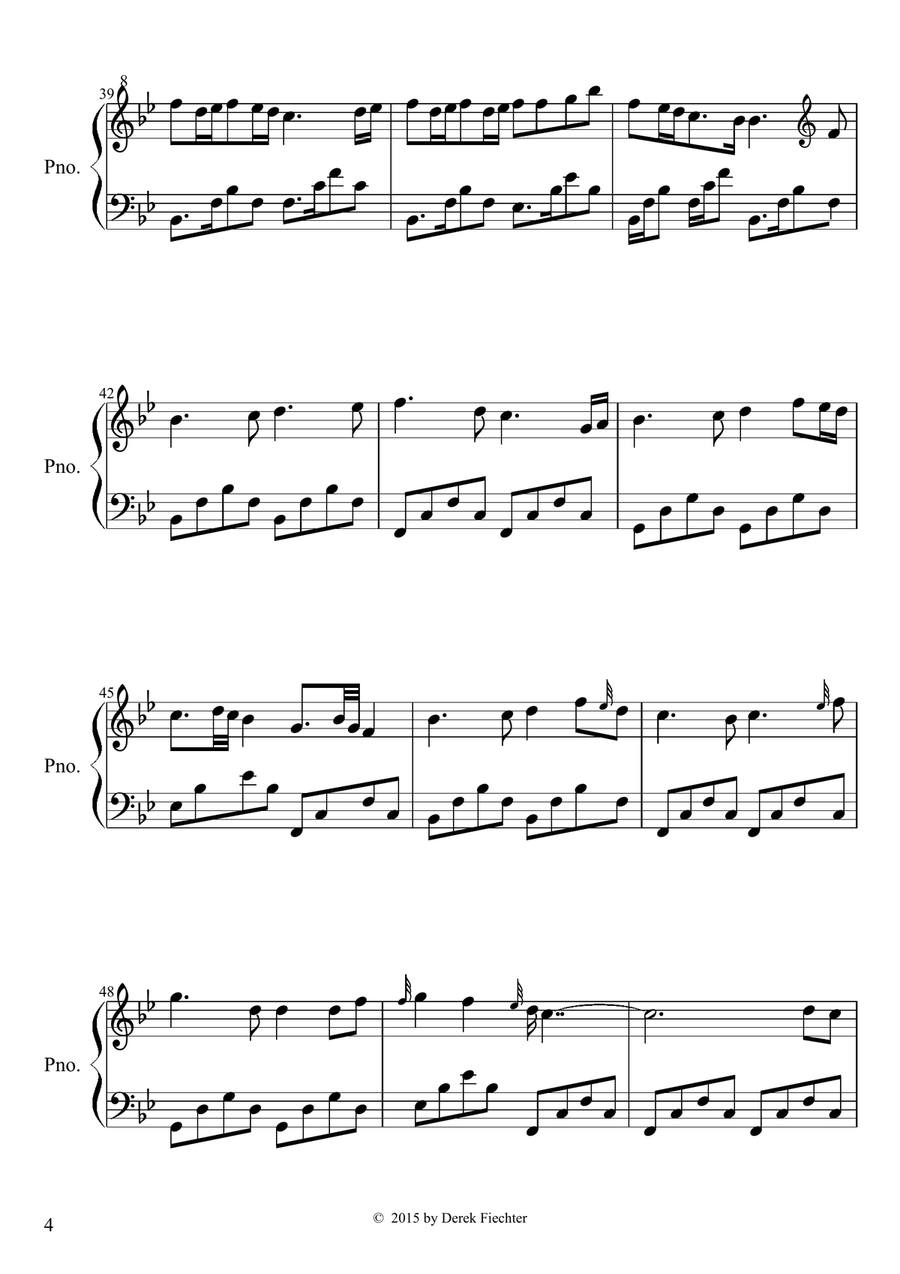 Halfling Hills Piano Solo scores gallery preview page 4