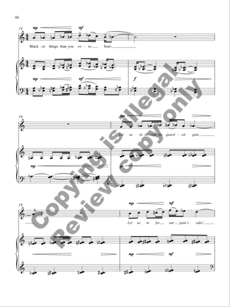 Through the Guarded Gate Through the Guarded Gate Mezzo-Soprano Voice scores gallery preview page 19