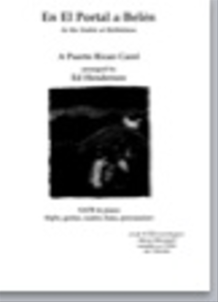 en el portal a belen (octavo) 4-Part scores gallery preview page 1
