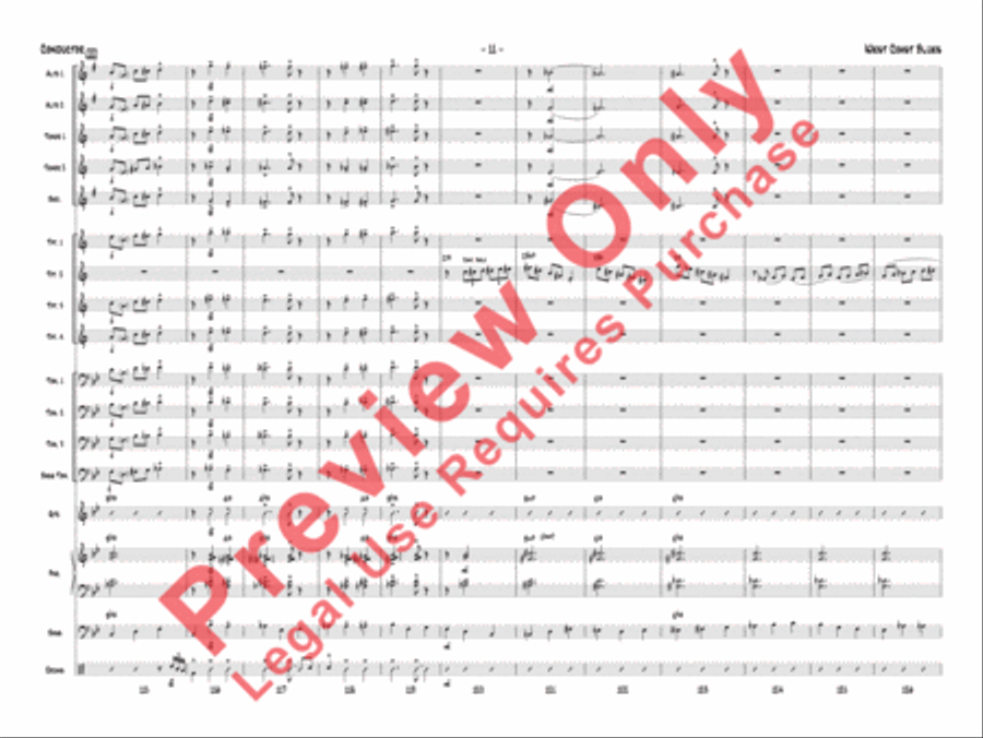 West Coast Blues West Coast Blues Jazz Ensemble scores gallery preview page 34