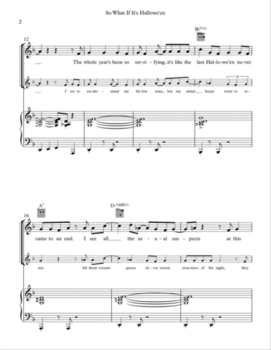 So What If It's Hallowe'en Voice scores gallery preview page 2