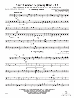 Short Cuts for Beginning Band -- #2: 1st Trombone