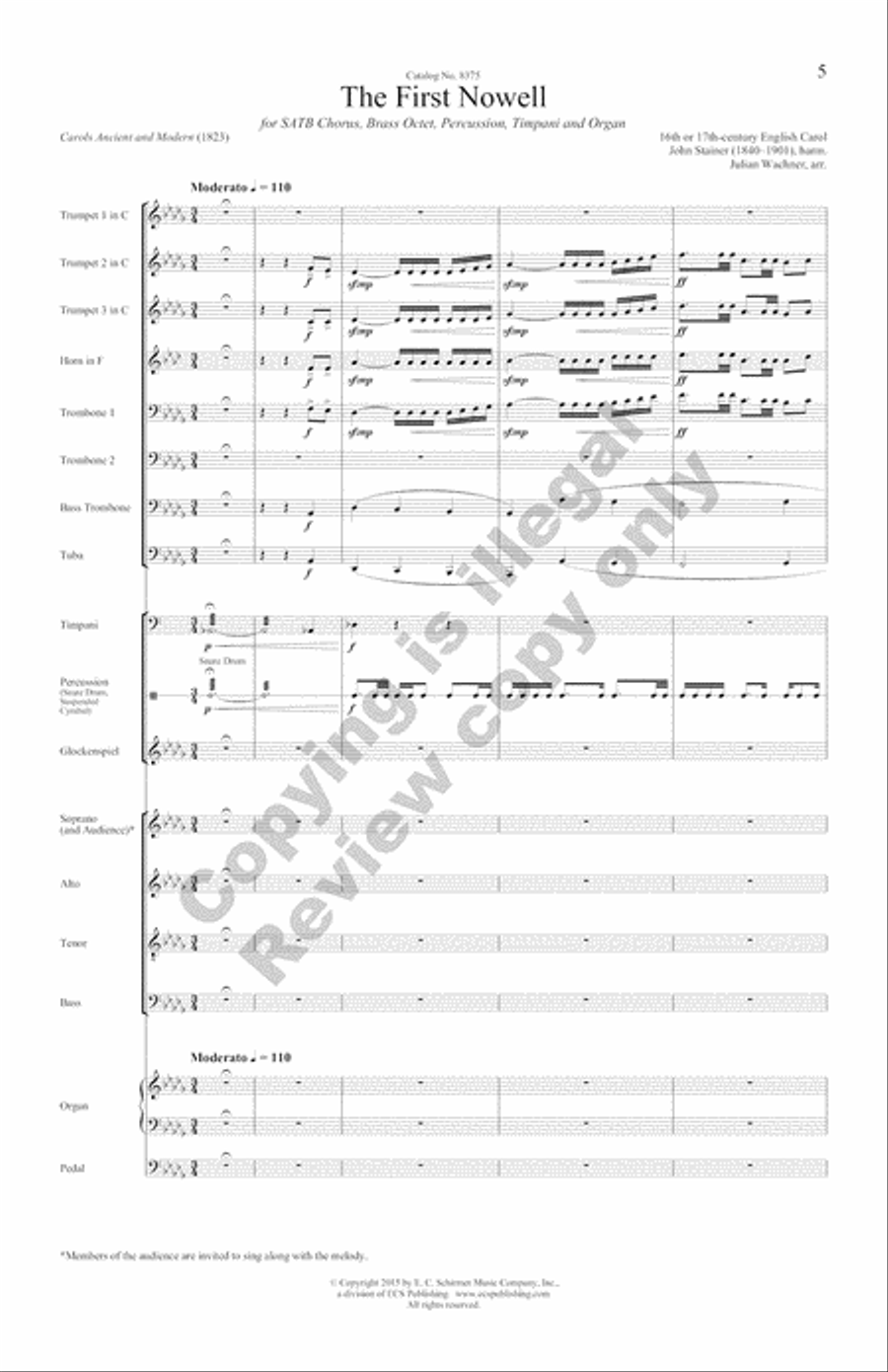The Snow Lay On the Ground!: Nine Festive Carol Settings (Complete Compilation Full Score) Choir scores gallery preview page 42