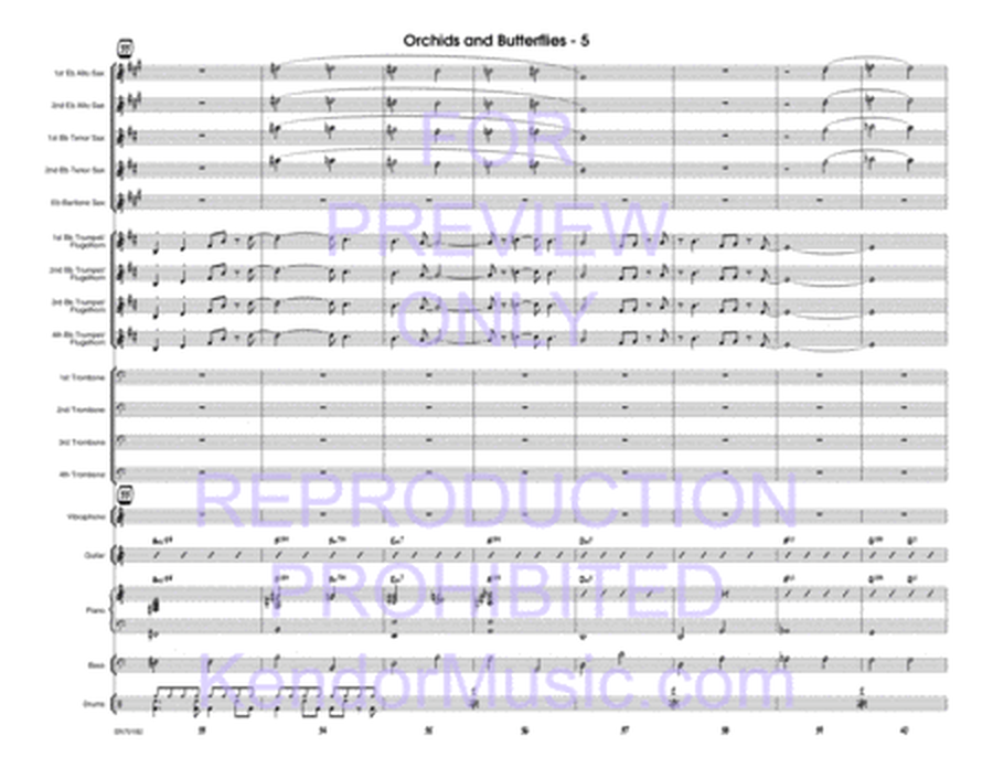 Orchids And Butterflies (Full Score)