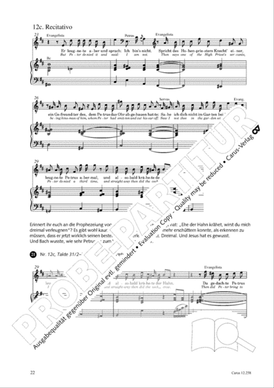 Johann Sebastian Bachs Johannes-Passion fur Kinder und Jugendliche STB scores gallery preview page 23