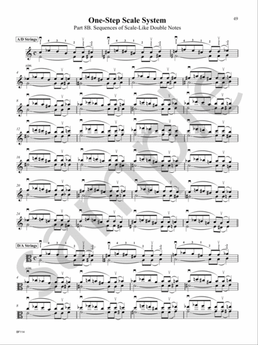 One-Step Scale System System for Viola Viola scores gallery preview page 13