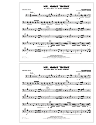 Book cover for NFL Game Theme - Electric Bass