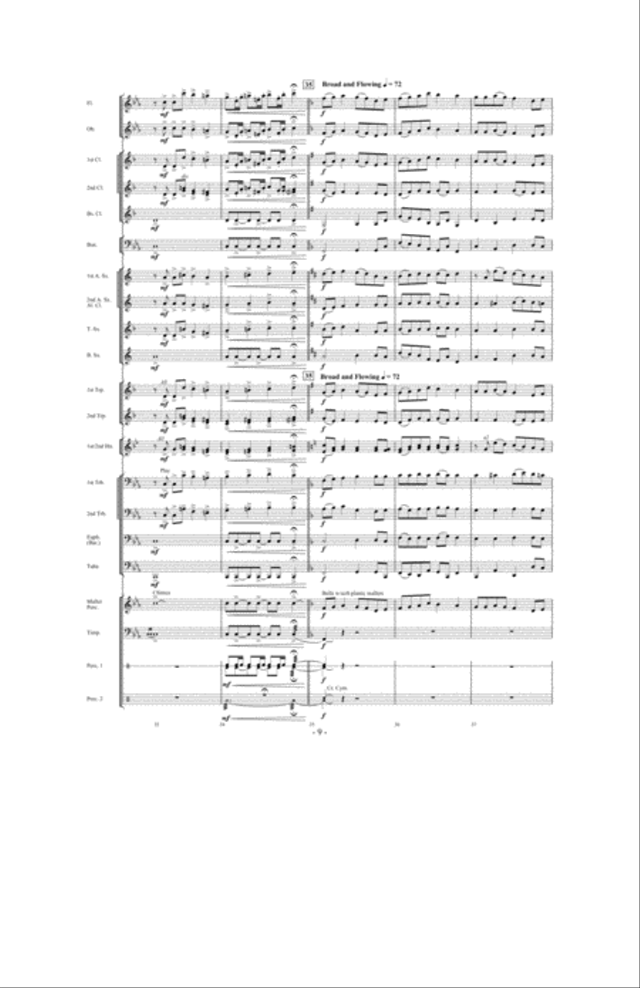 Whither Must I Wander? Concert Band scores gallery preview page 8