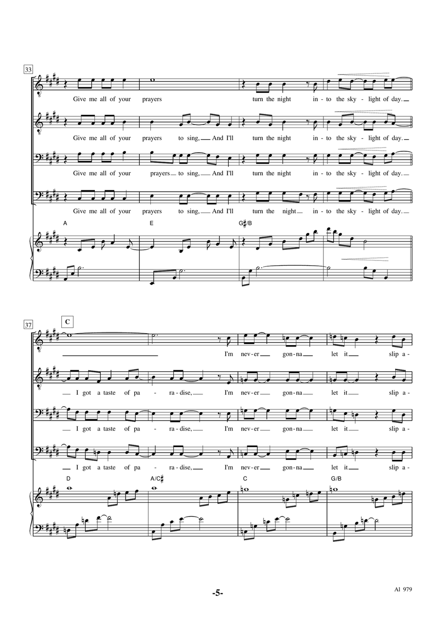 Heaven Can Wait TTBB scores gallery preview page 5