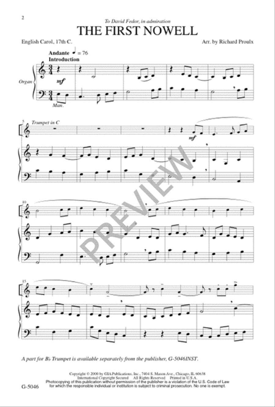 The First Nowell The First Nowell 3-Part scores gallery preview page 2