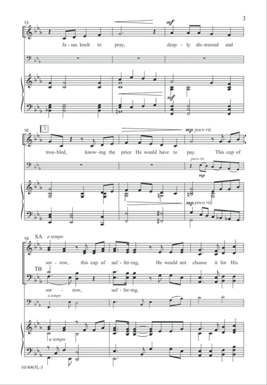 Cup of Sorrow 4-Part scores gallery preview page 4