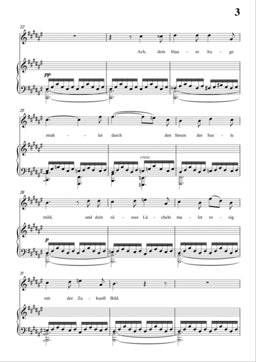 Schubert-Als ich sie errothen sah in #F for Vocal and Piano Voice scores gallery preview page 4