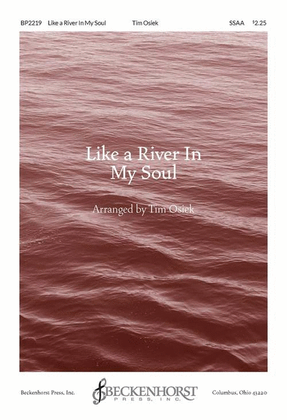 Book cover for Like a River In My Soul - SSAA