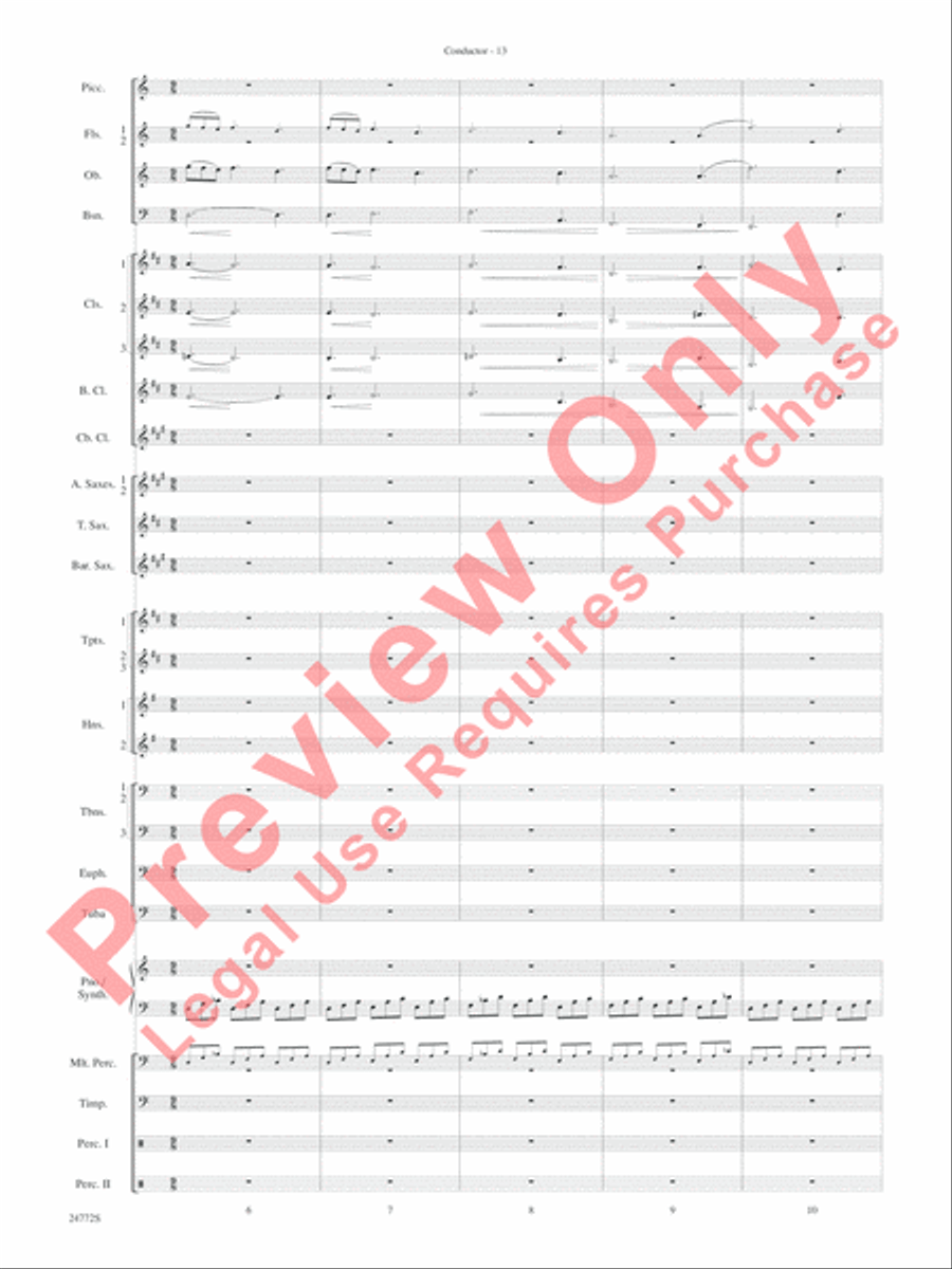 The Star WarsA(r) Epic - Part I, Suite from Concert Band scores gallery preview page 16