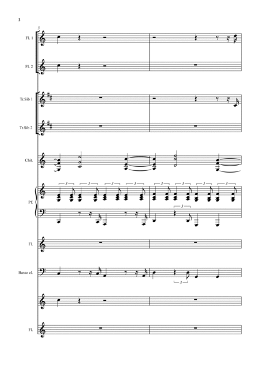 Santa Claus Is Comin' To Town Clarinet scores gallery preview page 2
