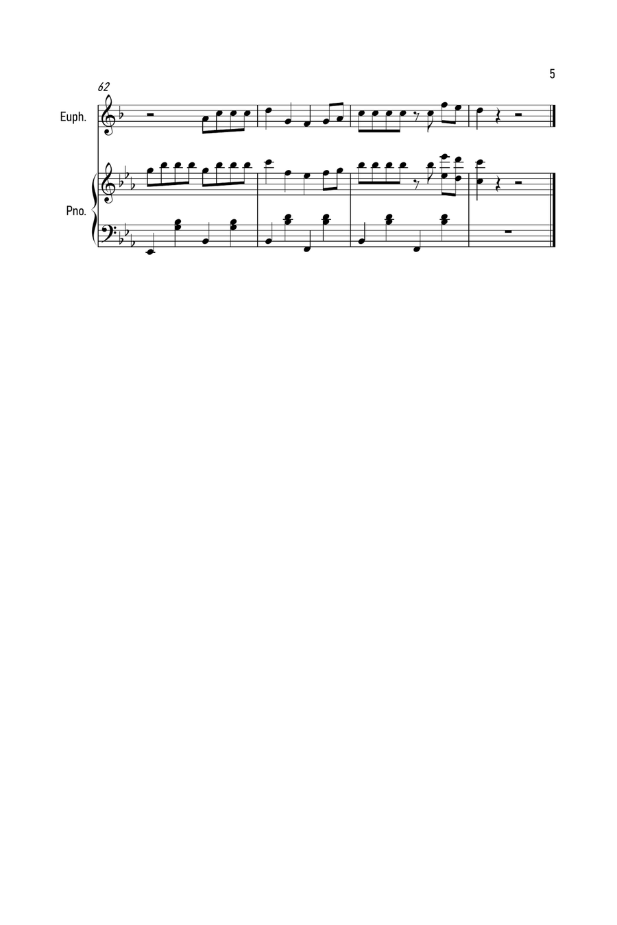 Savage Love Euphonium scores gallery preview page 5
