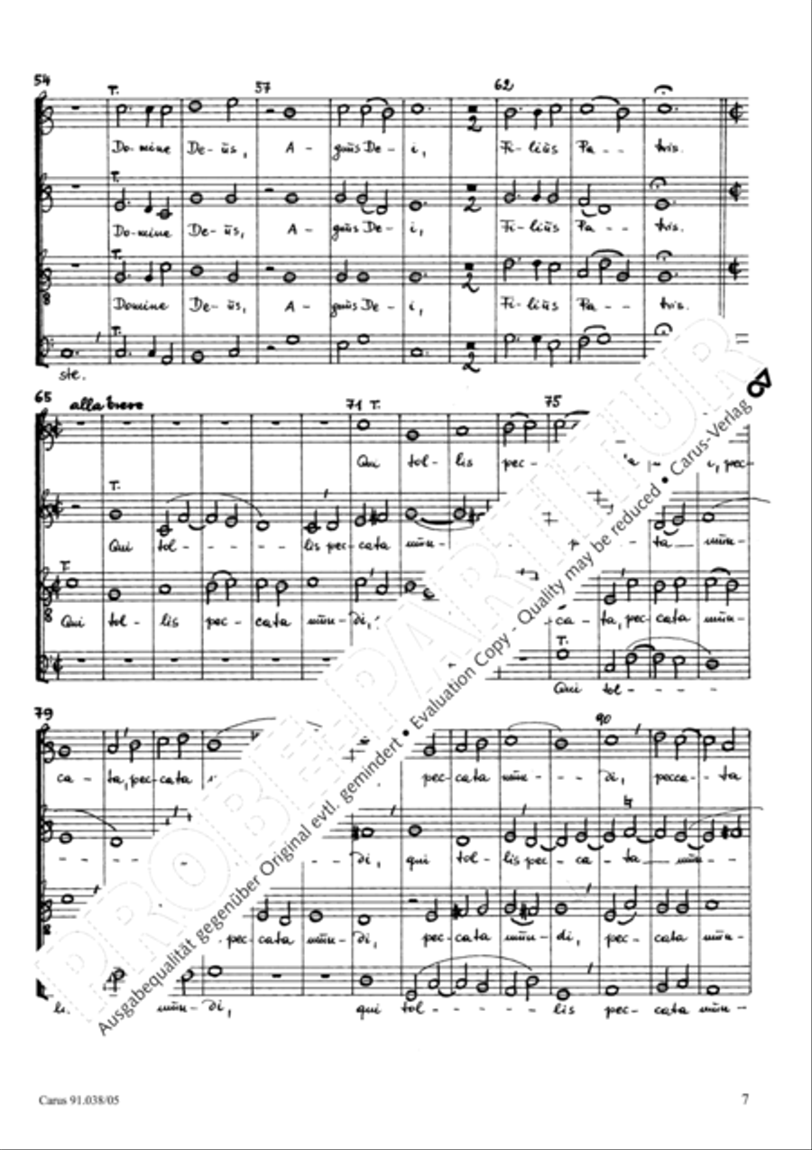 Missa Salvatoris 4-Part scores gallery preview page 8