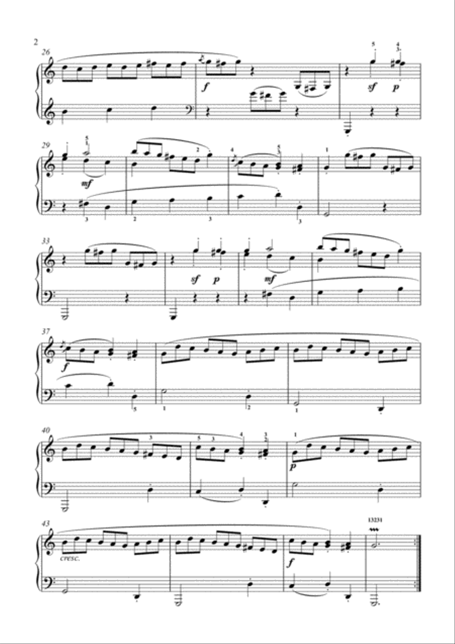 Scarlatti-Sonata in C-Major L.255 K.515(piano) Piano Solo scores gallery preview page 3