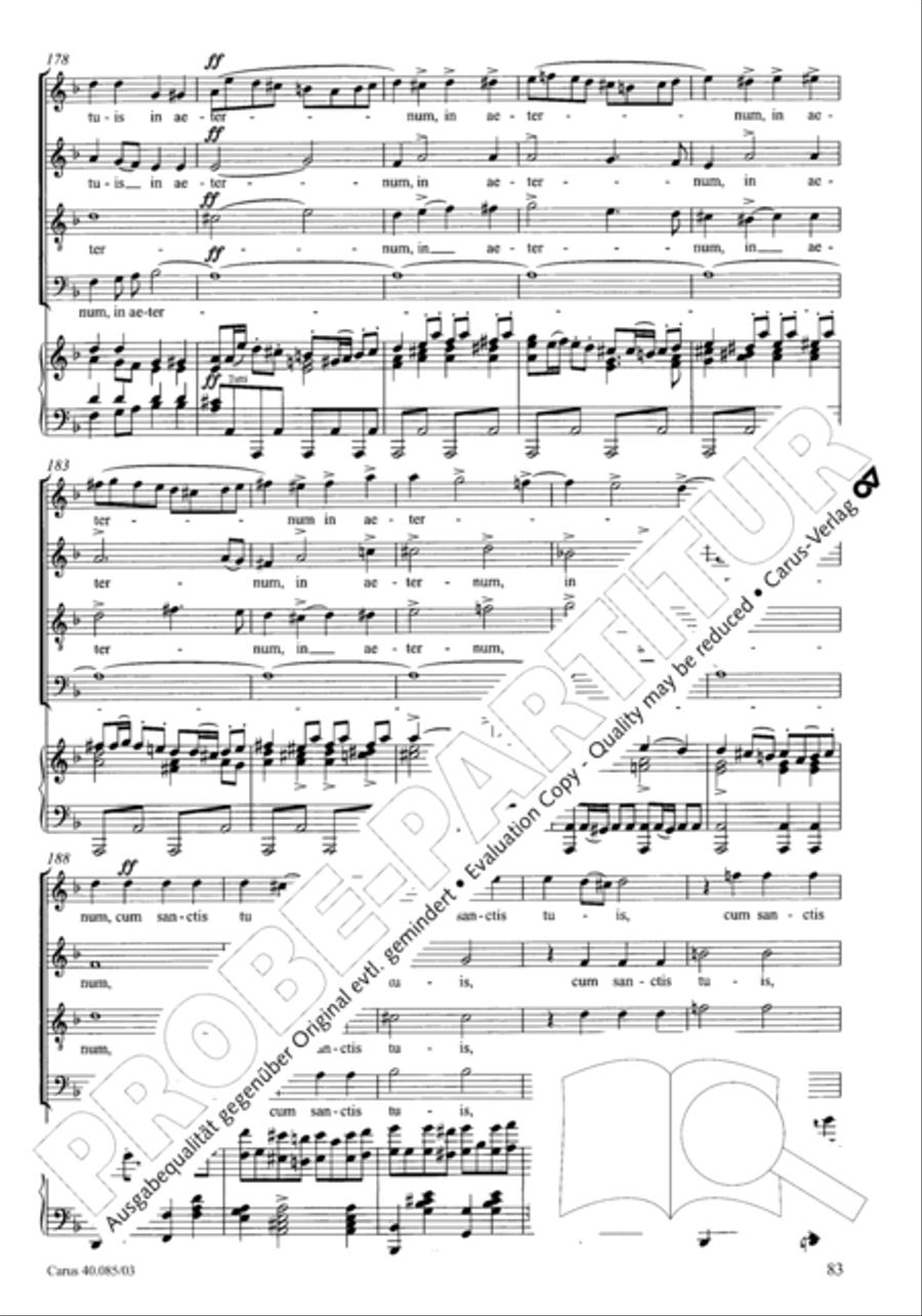 Missa pro defunctis Missa pro defunctis 4-Part scores gallery preview page 84